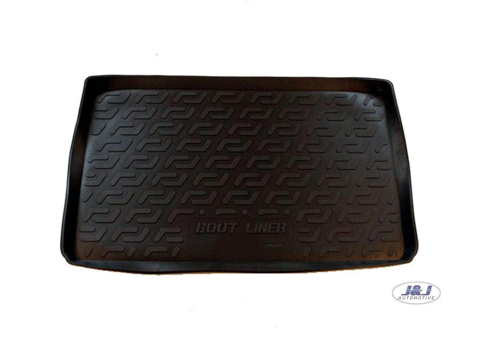 J&J AUTOMOTIVE Tapis de Coffre en Caoutchouc sur Mesure pour Renault Captur 2013-2019, Premium, Bord Haut, Antidérapant, Toutes Saisons