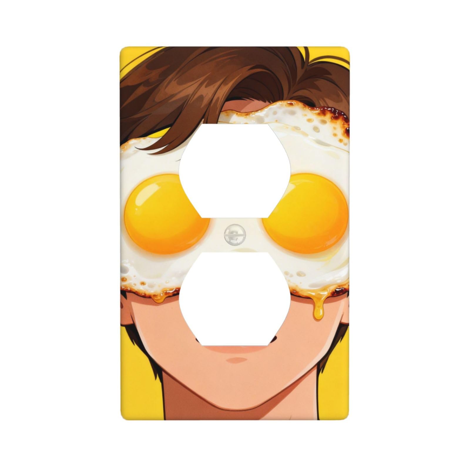 Funny Eye mask Decorative Switch Plate Cover-Unbreakable Polycarbonate Wall Plate for Home Office, 1 Gang with Screws