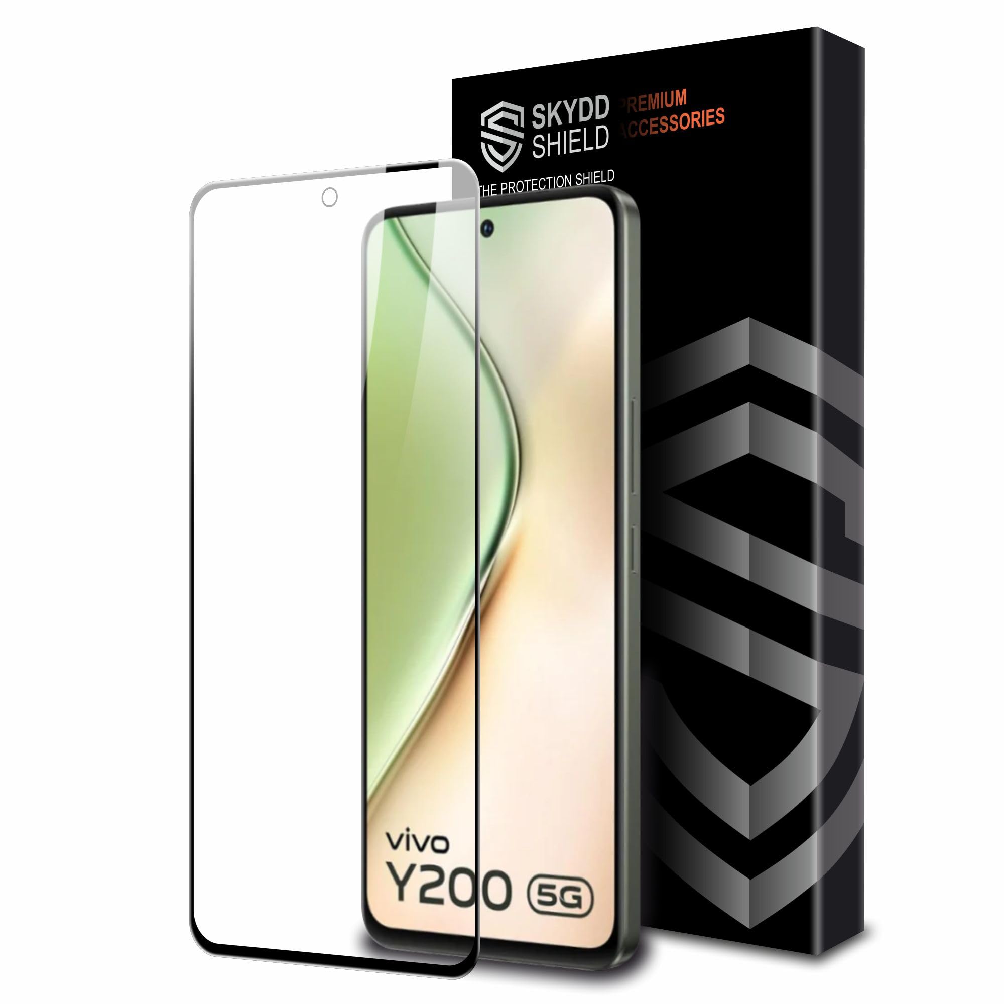 Skyddshield Edge To Edge Tempered Glass For Vivo Y200 (6.67 Inch) Smartphone With Easy Self Installation Kit|Black (B0CPF9SCML) Amazon Price History, Amazon Price Tracker