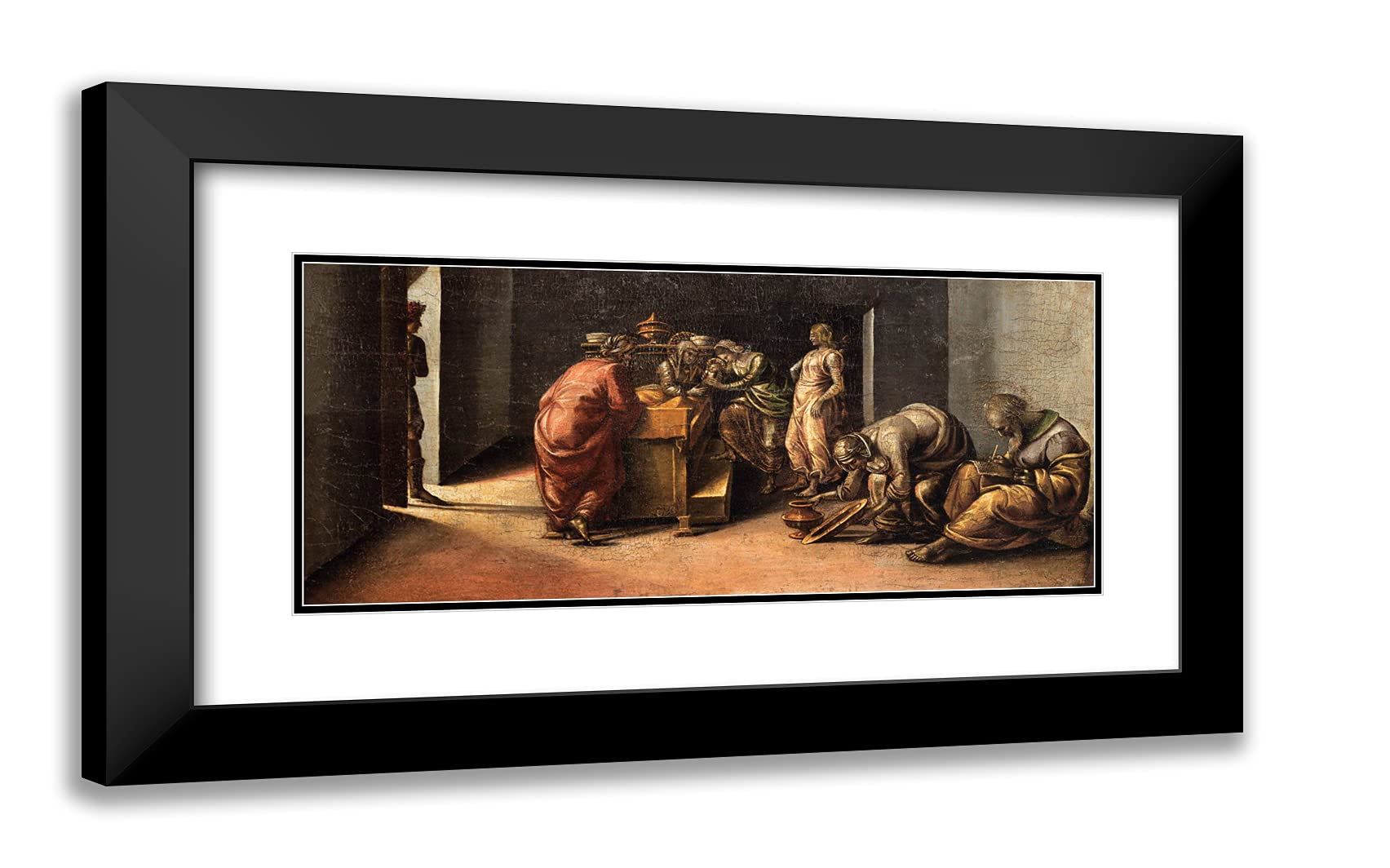 Amazon.com: ArtDirect Signorelli, Luca 24x15 Black Modern Framed