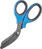 Vista 10 de XShear - Tijeras de trauma de servicio extremo de 7.5 pulgadas, recubrimiento de titanio negro, las tijeras perfectas para paramédicos, EMT