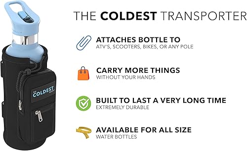 Miniatura 2 de Coldest - Soporte universal para botellas, soporte para cochecito, soporte para bicicleta, soporte para tazas de gran calibre, soporte para bebidas