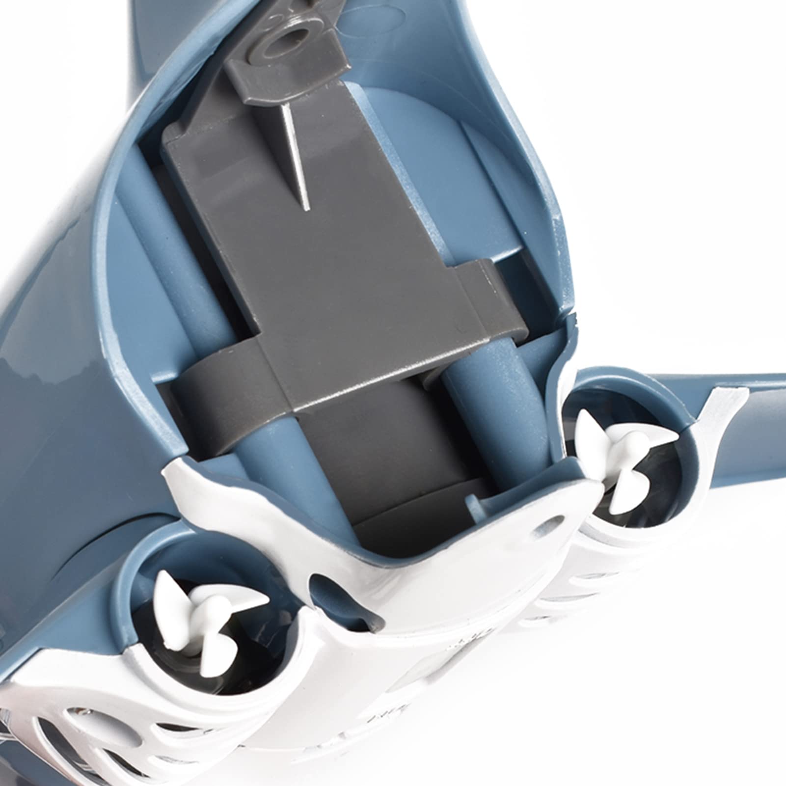 VGEBY Poisson télécommandé 2,4 GHz, Bateau de Piscine étanche Rechargeable par USB avec Queue Flexible, pour Les Enfants (Blue)