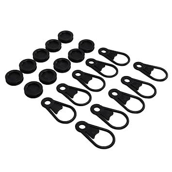 Awning Wind Rope Clips, Durable Tear Resistant Wind Rope Tent Clamps Waterproof Plastic for Caravans for Adventurers for Boat Covers for