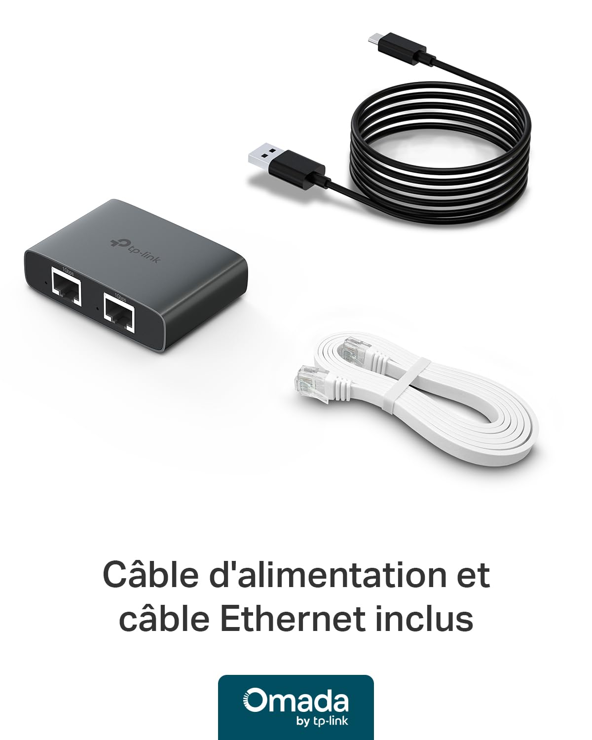 TP-Link EH310 Switch Ethernet 3 Ports 1000 Mbps RJ45 Splitter Network