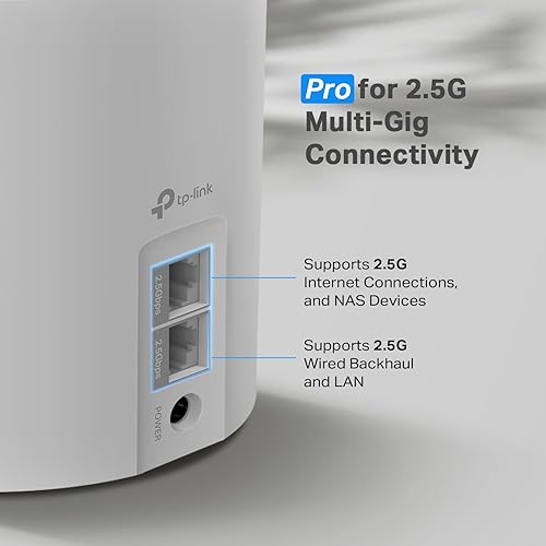 Miniatura 3 de TP-Link AX3000 Sistema de malla Wi-Fi 6 para todo el hogar (Deco X55 Pro)  Hasta 6500 pies cuadrados. Puertos WANLAN con cable Ethernet Backhaul de