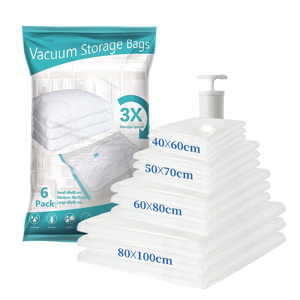 Buy Casilda Premium Vacuum Storage Bags with Free Hand Pump for Home