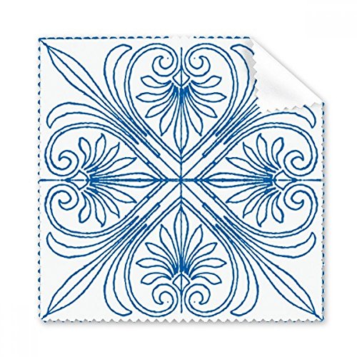Chiffon lunettes Talavera bleu style tissu microfibre nettoyant écran