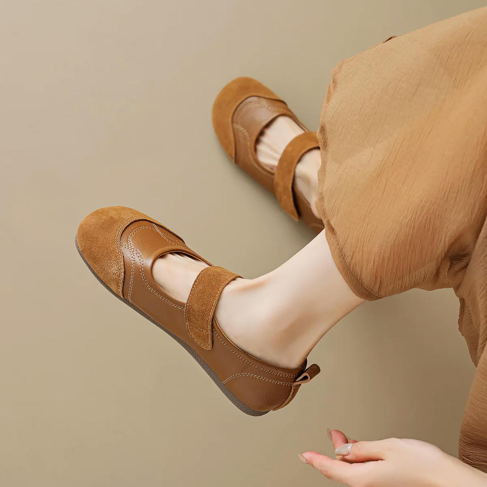 Mary Jane con Punta Quadrata da Donna Scarpe Mary Jane FLATTURA delle Donne di Primavera