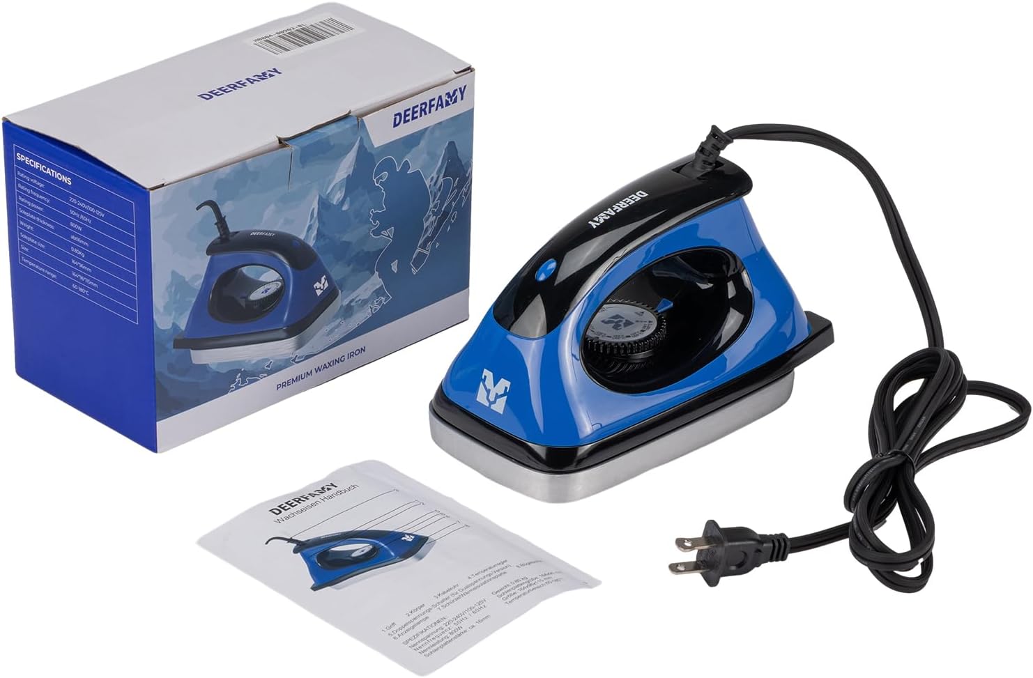 DEERFAMY Ski Snowboard Waxing Iron Precise Controlling
