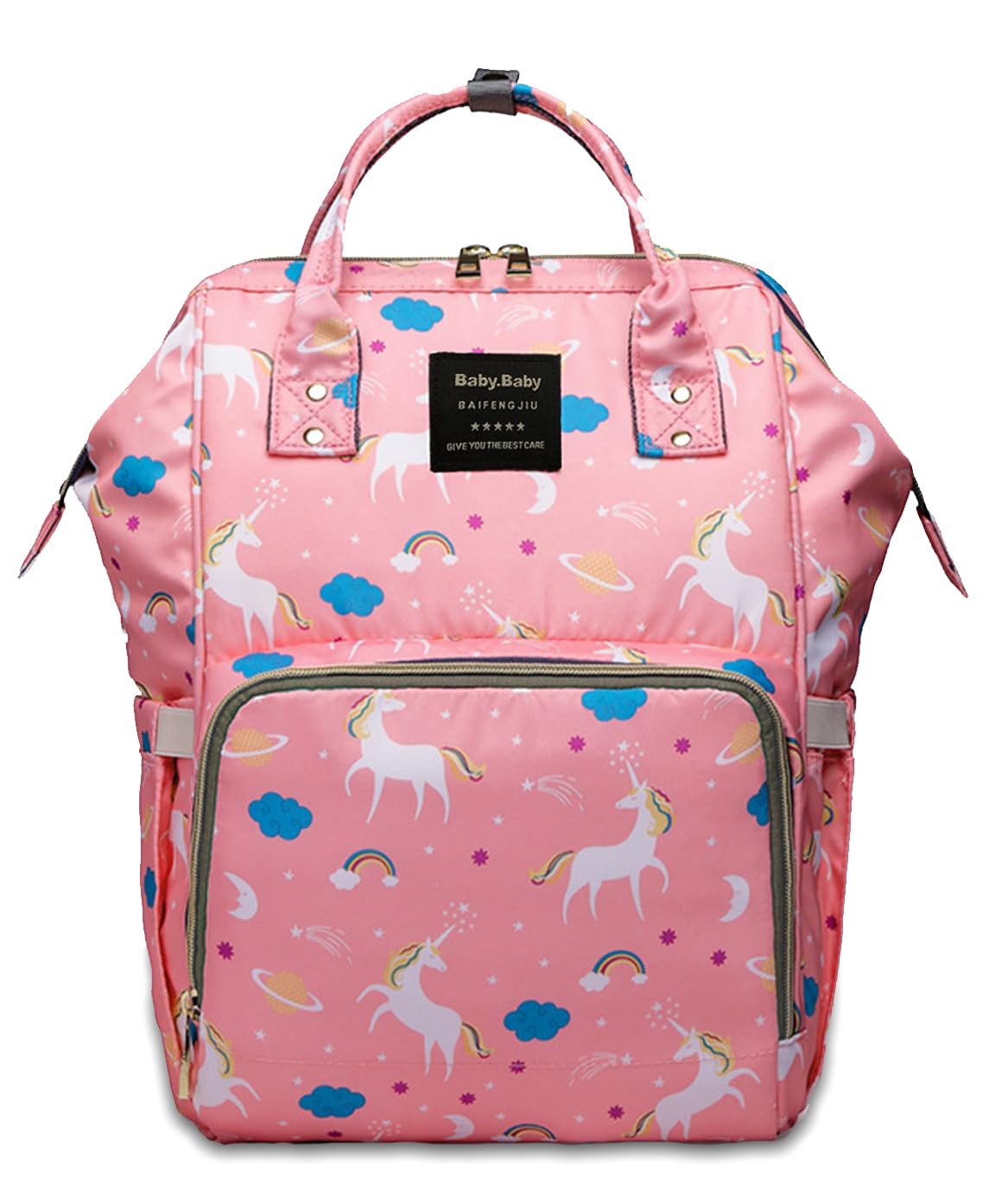 PRIME BAGS Diaper Bag Backpack Baby Bag for Mom Dad Baby Girls Boy, Cute Mult Diaper Nappy Bag Travel Back Pack, Waterproof Maternity Changing Bags Baby Stuff Pink Color-image-39