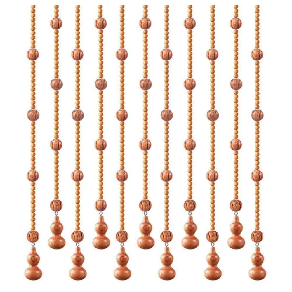 Rideau de perles suspendues cloison amovible en bois pour placard cuisine et balcon