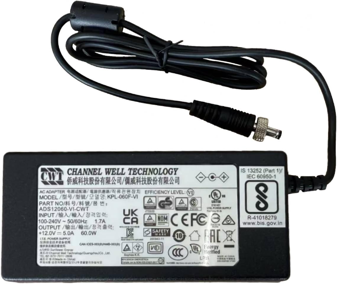 UL Listed 12V AC/DC Adapter Compatible with Dell EMC SD-WAN Edge 600 Series VMware Edge 610 620 640 E42W Network Switch Edge610 Edge620 Edge640 Edge 610N VEP1400 E42W001 Power Supply Charger