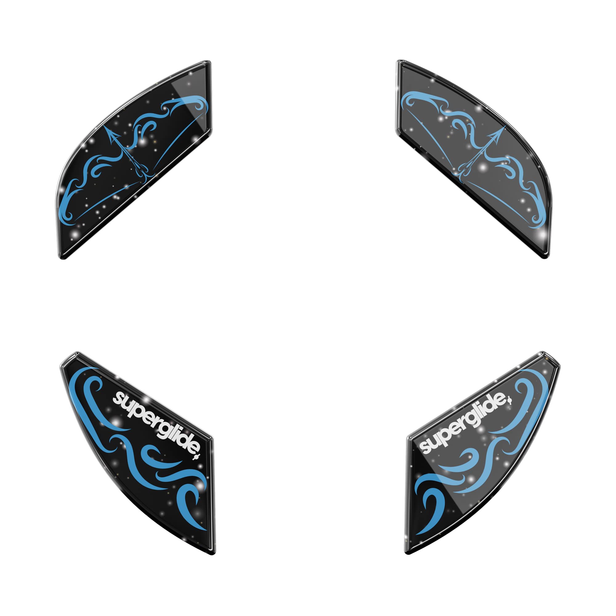 Pulsar Gaming Gears Superglide - Fastest and Smoothest Mouse Feet/Skates Made with Ultra Strong Flawless Glass Super Fast Smooth and Durable Sole for Finalmouse Starlight-12 M/S [Phantom Arrow]