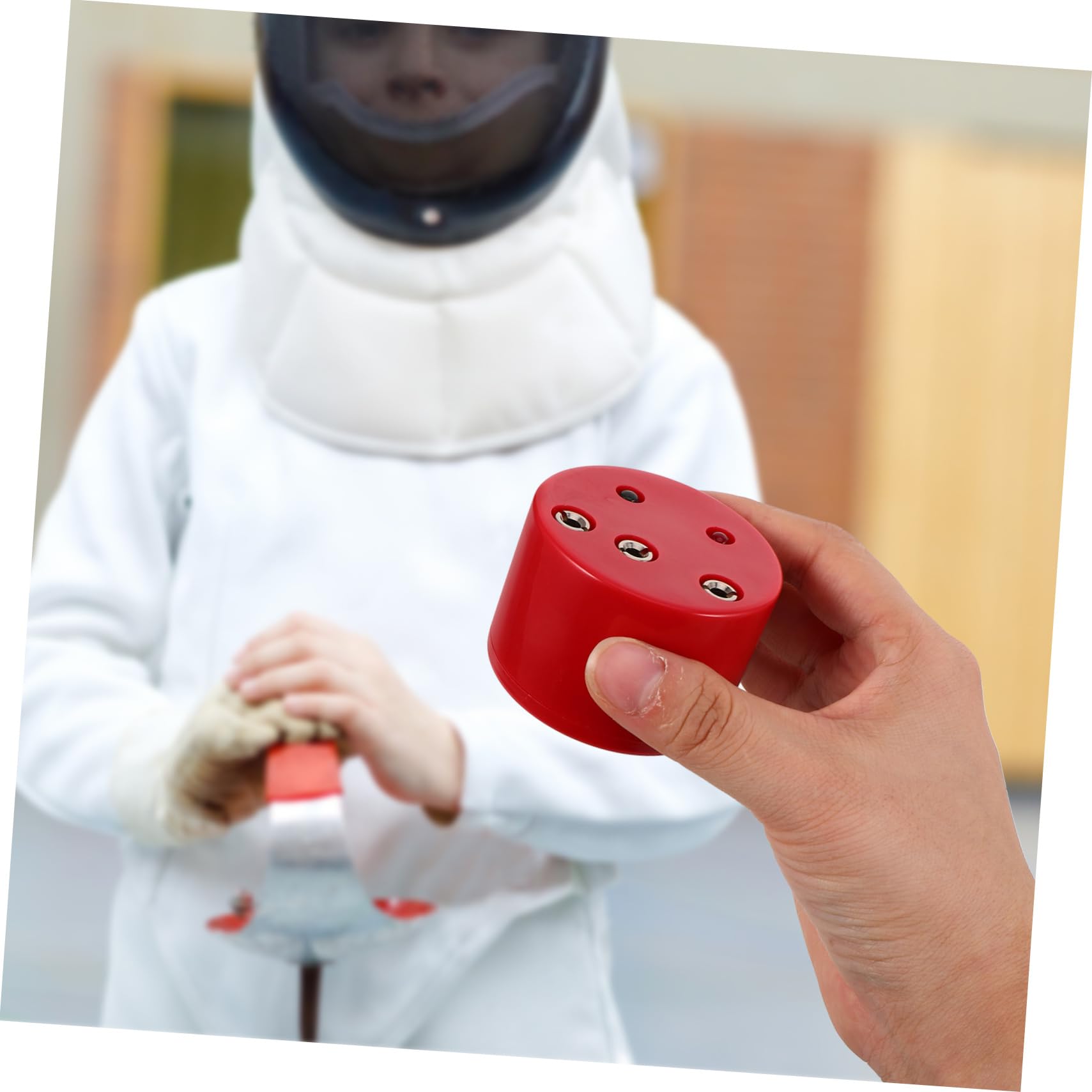 UPKOCH 1 Unidad Caja de Prueba de Esgrima de Florete y Épée, Indicador de Prueba de Esgrima, Probador de Eléctricas para Entrenamiento y Competiciones, Herramienta de Inspección Precisa