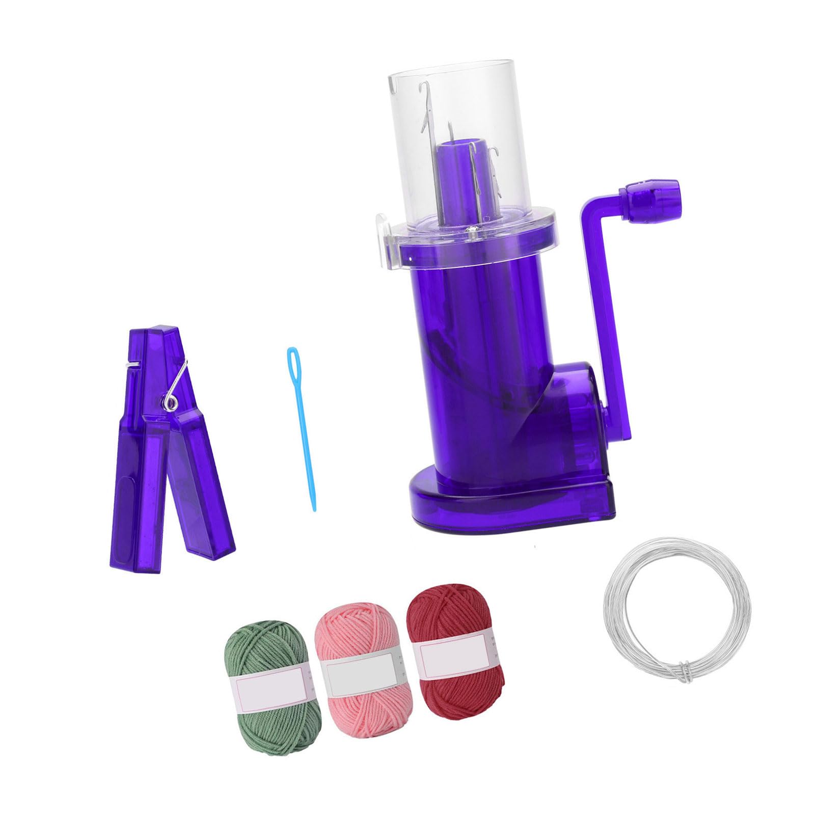 GMBYLBY Cord Knitter Machine Knitting Mill with Yarn Needle Cord Hand Operated Knitting Bracelets Weaving Tool Professional Hand Weaving Device