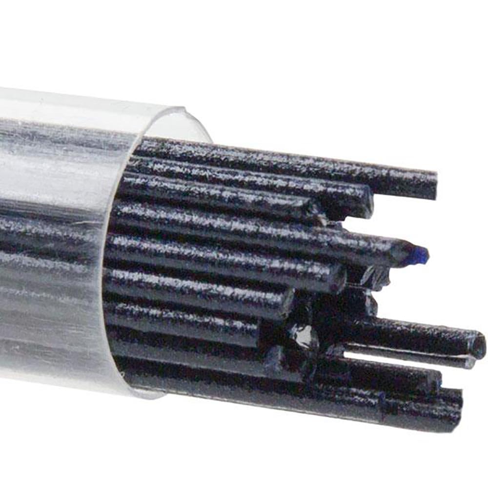 Bullseye 2MM Aventurine Blue Transparent Glass Stringers 90 COE