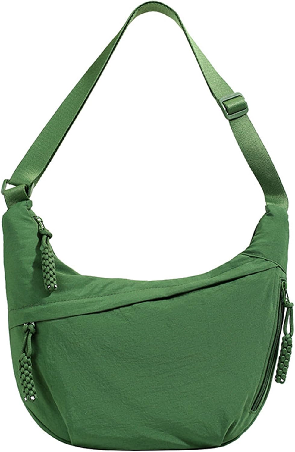 Crescent Shoulder Bag Nylon Crossbody Bag for Women Nylon Hobo Bags Slouchy Sling Purse Dumpling Bags