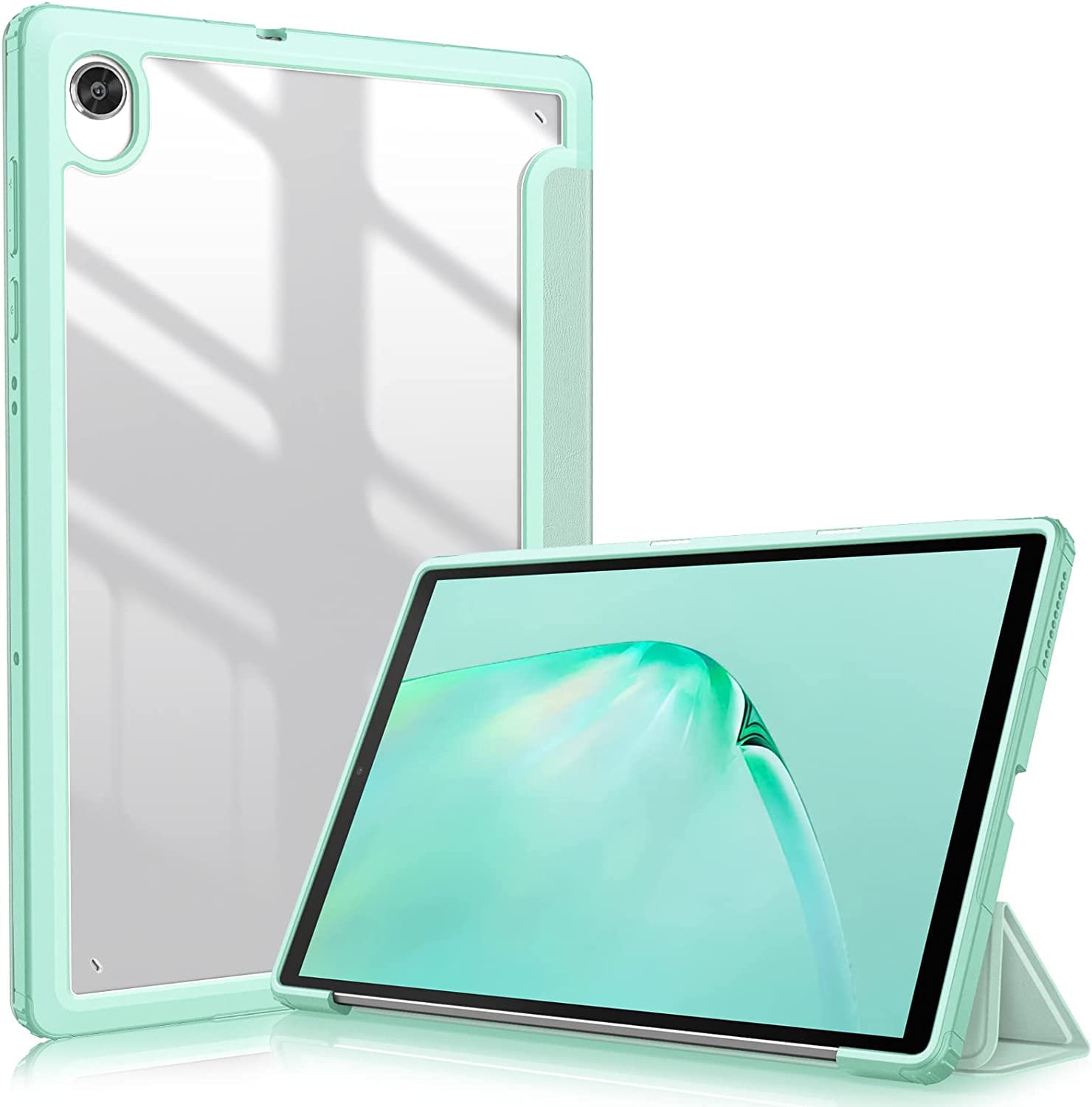 SwooK Hybrid [Auto Wake-Sleep] Flip Cover Case for Lenovo Tab K10 2021 TB-X6C6 / M10 Plus (2nd Gen) TB-X606F TB-X606X 10.3" Lenovo Tab Stand Folio Flip Cover (Lenovo Tab K10 / M10 Plus, Light Green) (B09QJ4VYQQ) Amazon Price History, Amazon Price Tracker