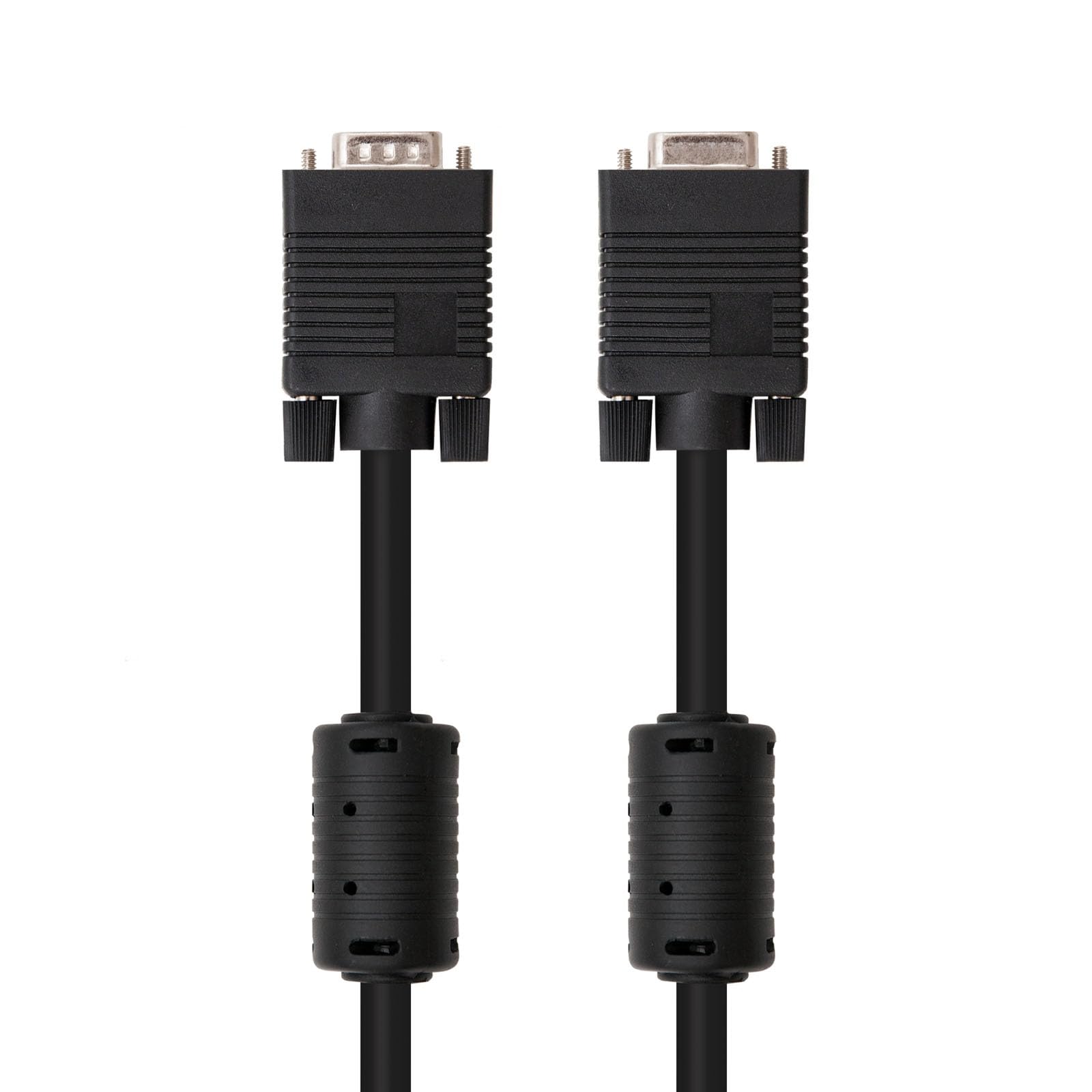 Cable SVGA De 1.8 M Con Ferrita - Conectores HDB15, Ideal Para Monitores Y Proyectores, Alta Calidad