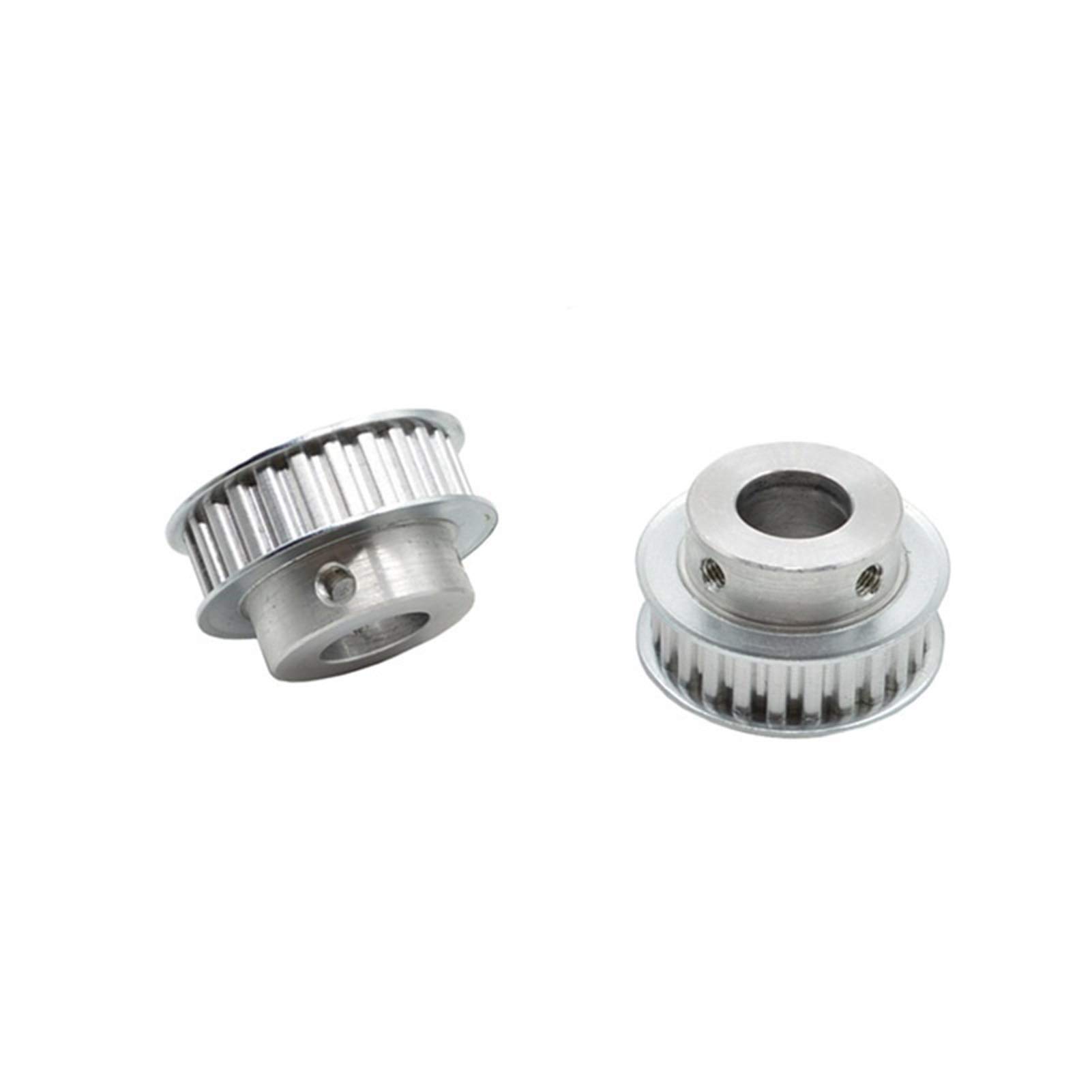 Koła pasowe z aluminium, Zestaw 2 aluminiowych kół pasowych synchronicznych z 20 zębami do rozmiaru paska rozrządu XL 11 mm i średnicy 5–16 mm(XL20 BORE 10MM)