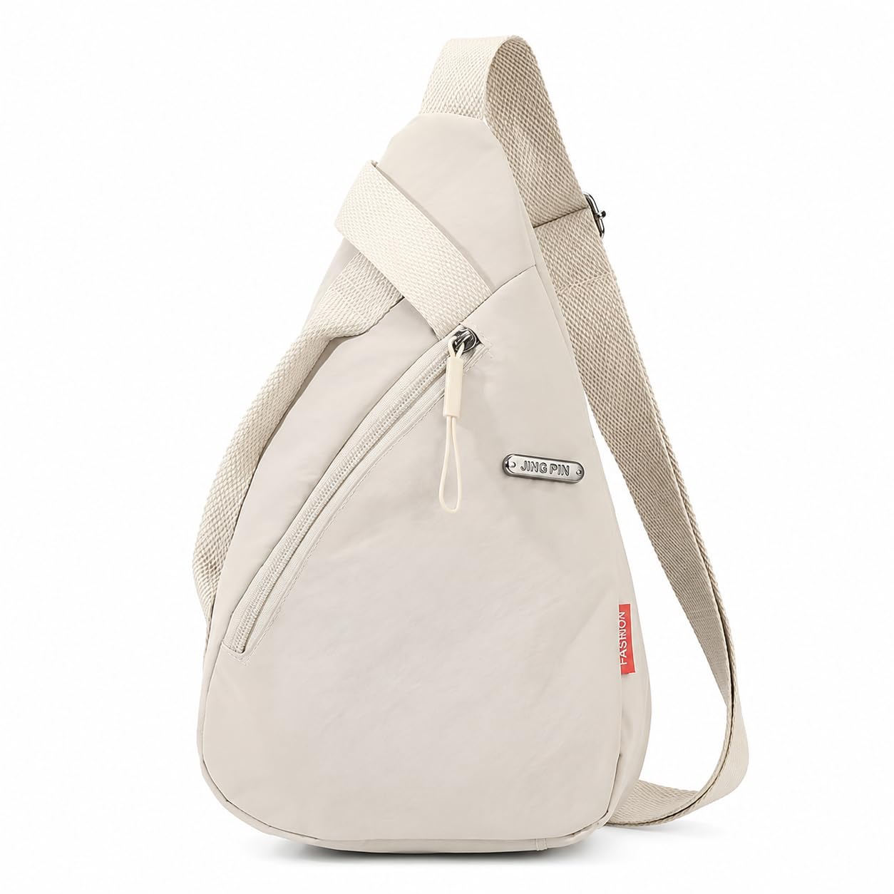Nylon Sling Bag for Men & Women | Lightweight Crossbody Chest Bag Handbag | Anti-Theft Back Pocket | Compact Everyday Carry Travel Shoulder Organizer | Casual | Water-Resistant-image-12