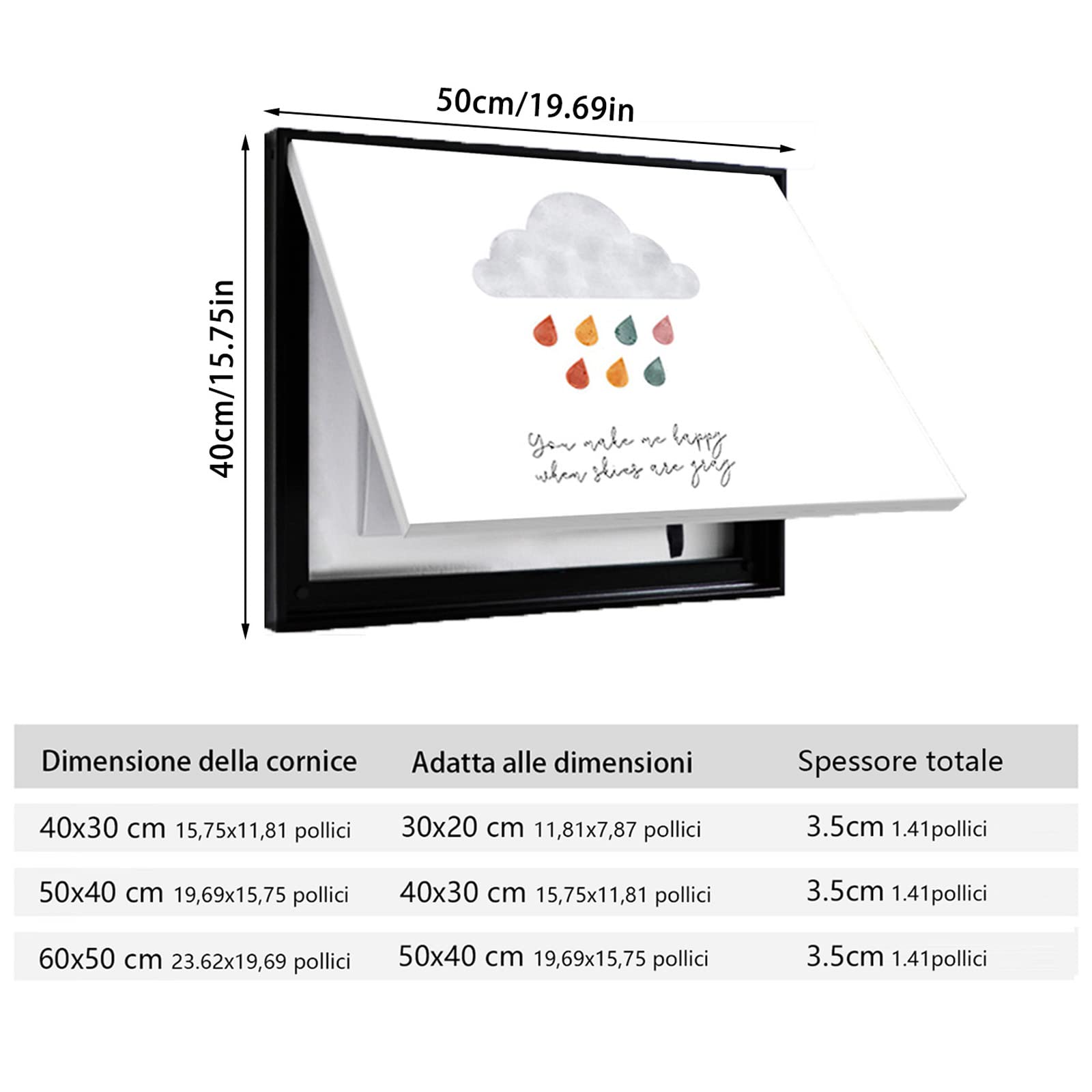 Caja De Medidor Eléctrico Cubiertas Decorativas Panel Eléctrico Abatible De Una Sola Capa Cubierta De Protección De Imagen Decoración De Mostrador Ocultar Pinturas Cubierta Decorativa,C,60x50cm ( Colo