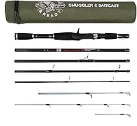 Vista 9 de Rigged and Ready Smuggler Series™ Travel Fishing Rods. Super Compact, 1 Spinning Rod and Reel Combo, 4 Spin, 1 Casting Rod + Cases. 2, 3 or 4 Tips.