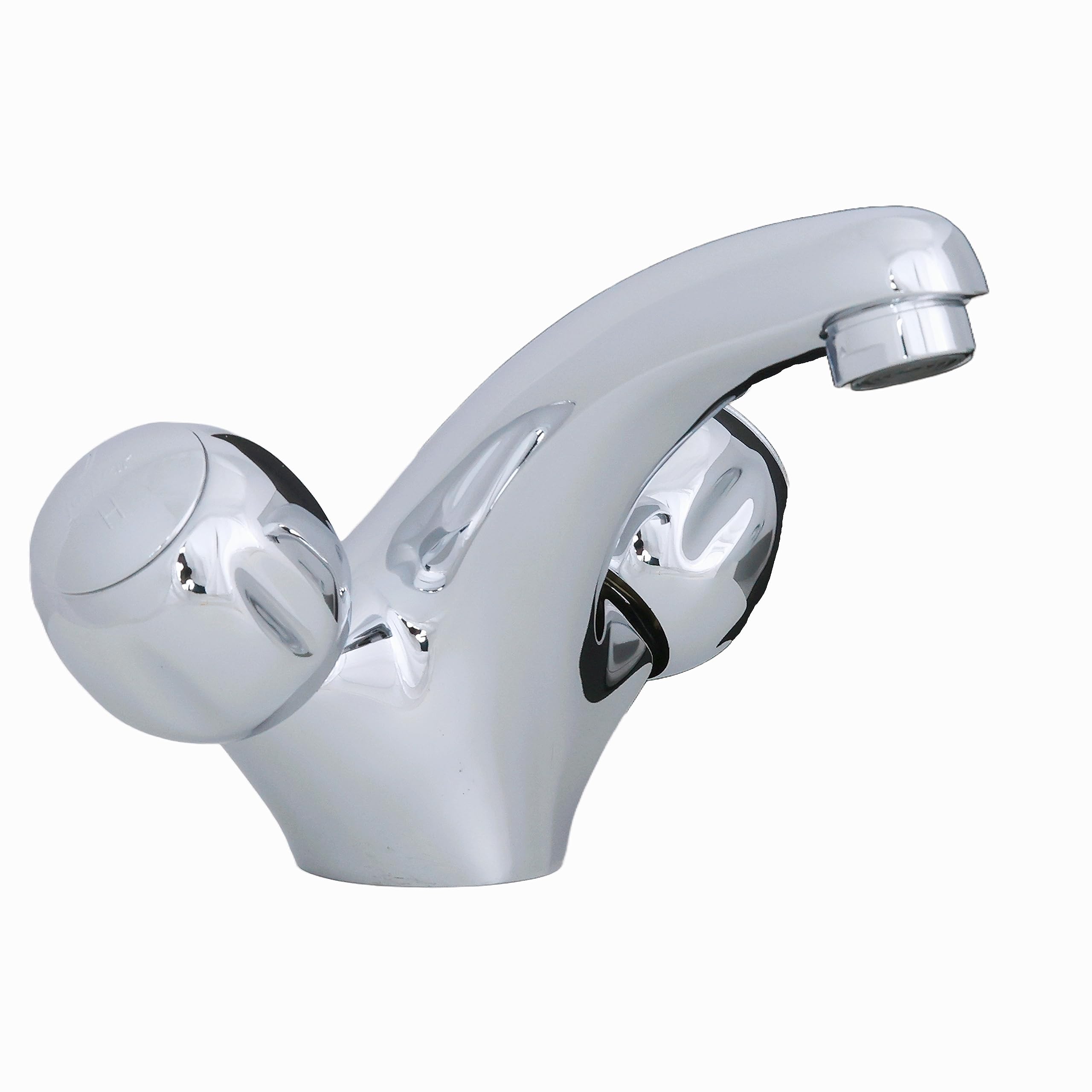 JAQUAR Clarion Series Table Mounted Regular HOT and Cold Basin Mixer/TAP (Chrome) | Twin Side Lever, Brass Body Water Tap/Faucet/Cock for Bathroom/Kitchen Wash Basin | CQT-CHR-23167B (B0CDTSTC9J) Amazon Price History, Amazon Price Tracker