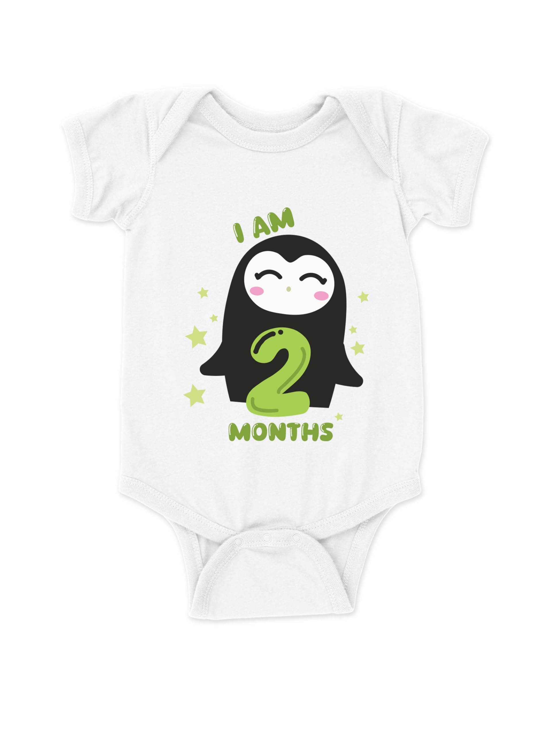 drobe Cotton 2 Month Birthday Print Romper Newborn White Baby Romper for baby girl & baby boy-picture-27