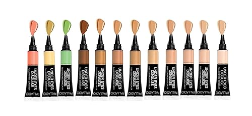 Miniatura 4 de Palladio Corrector de cobertura completa, disfraz debajo de los ojos, corrector cremoso de cara y ojos, uniforme el tono de la piel, oculta manchas,