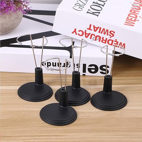 Miniatura 4 de 6 soportes de muñeca para muñeca, soporte de oso de peluche para muñeca de 5.9 in, color negro