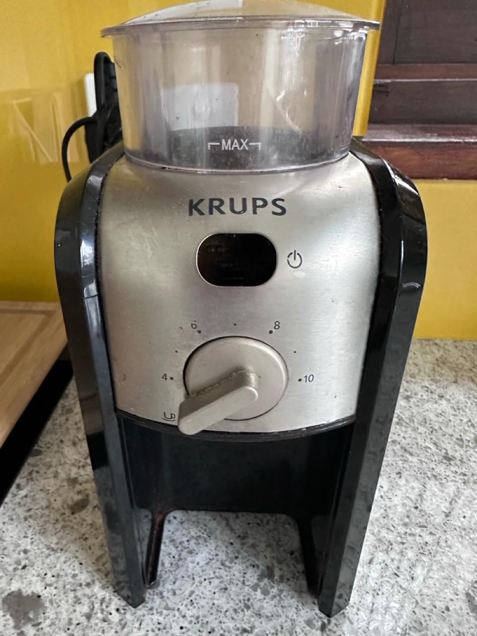 Krups Expert Burr, Automatic Coffee Grinder, Easy Clean, Black&Silver