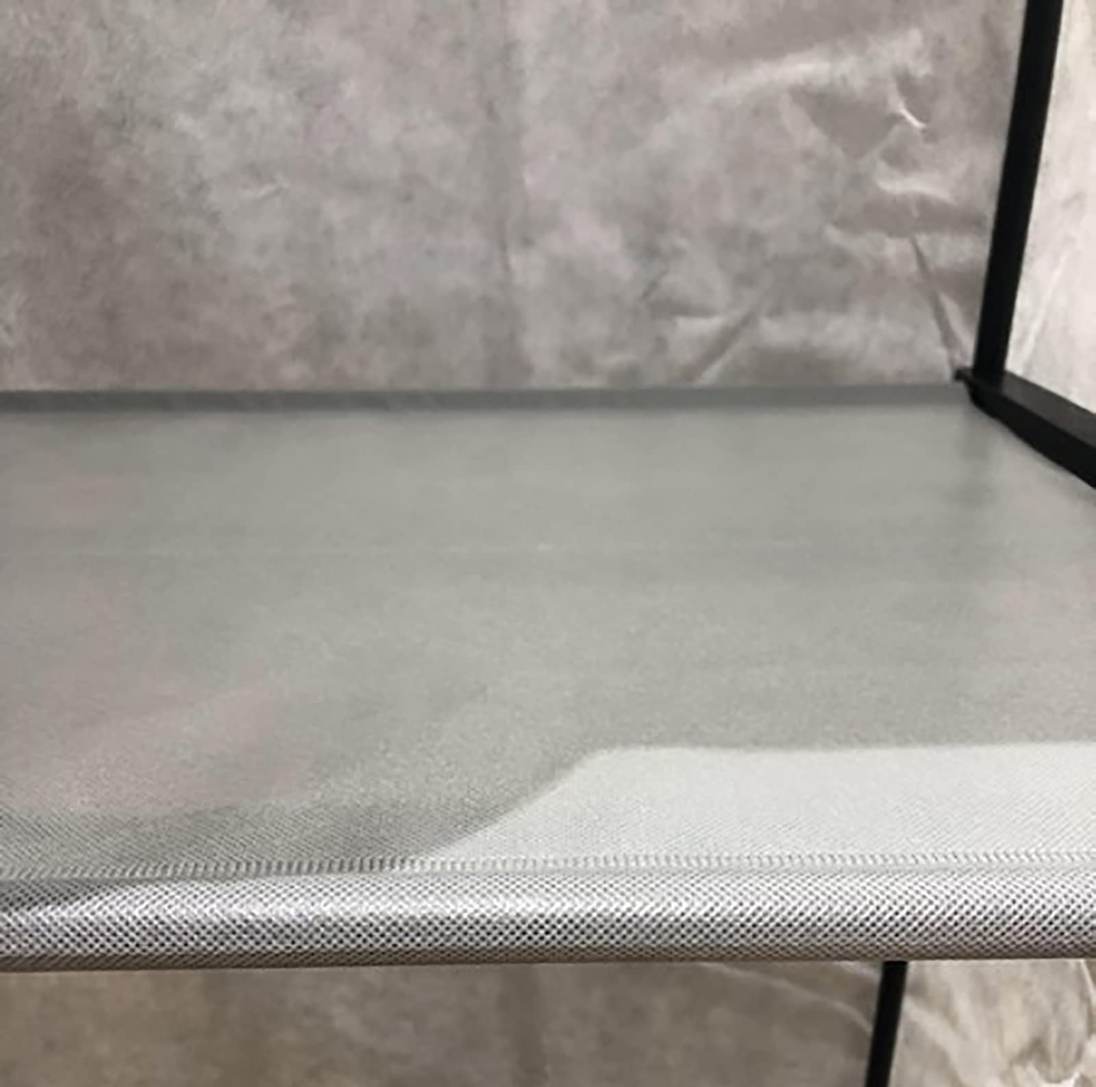 GIANTEX Armadio in Tessuto con Struttura in Metallo, Guardaroba Pieghevole con Asta Appendiabiti e Copertura Antipolvere, Armadio Singola Salvaspazio da Campeggio, 74 x 50 x 172 cm (Grigio)