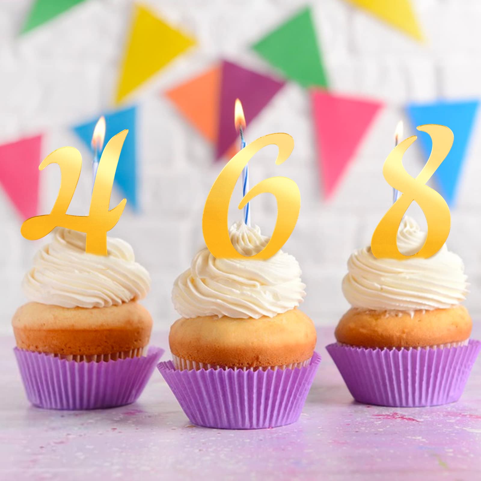 64-teilige Kuchenbuchstaben Aus Acryl – Spiegeloptik Zahlen & Buchstaben A-Z | Personalisierte Deko Für Geburtstag, Hochzeit, Baby-Party