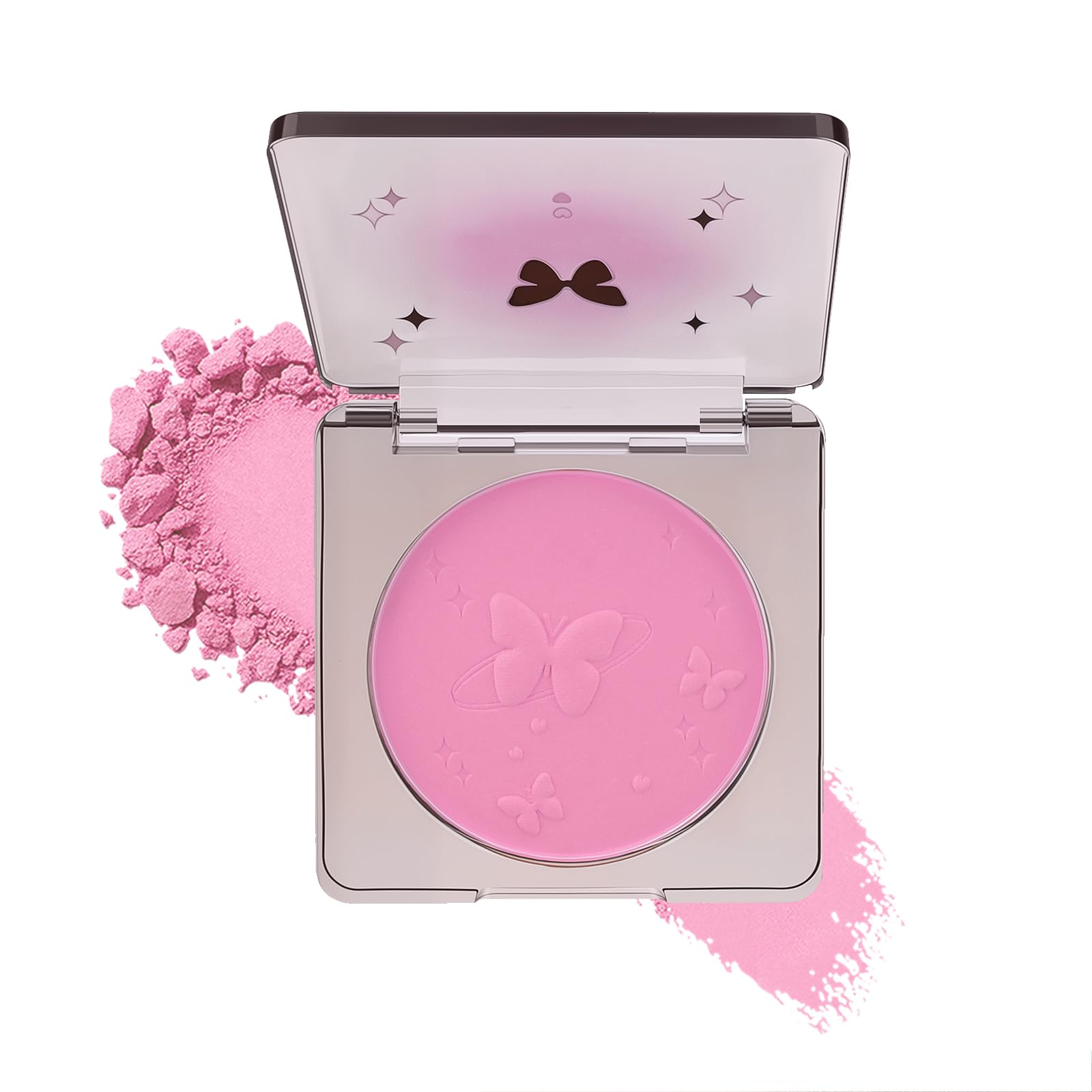 Multi Texture Blush Cream Liquid Powder Jelly Blushes for Cheeks Beauty-Matte Natural Finish Cheek Tint Blush Palette B5