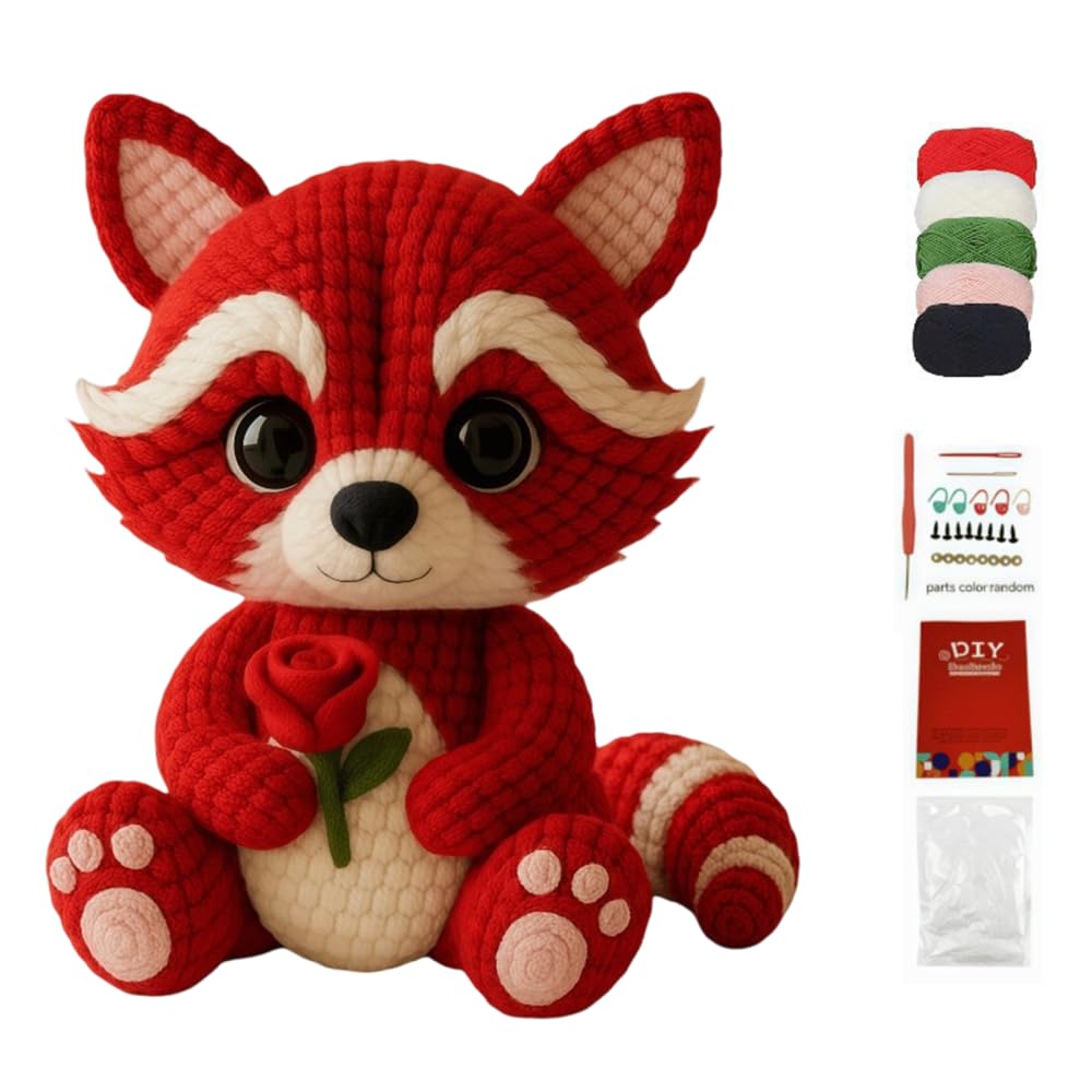 BDKMMS Beginners Crochet Kits,with Step-by-Step Video Tutorials,DIY Knitting Doll