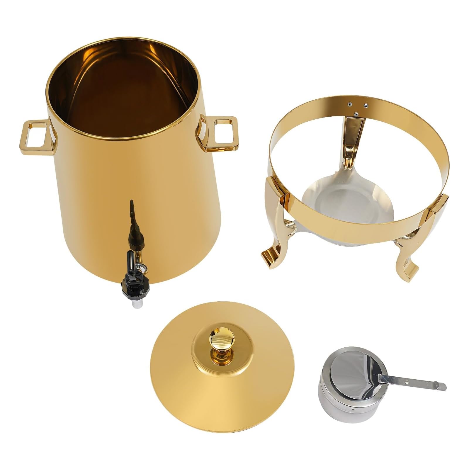 Dispenser per bevande calde da 13 l, in acciaio inox, con rubinetto, per caffè, tè, acqua, succhi di frutta, per catering, matrimoni, eventi, feste