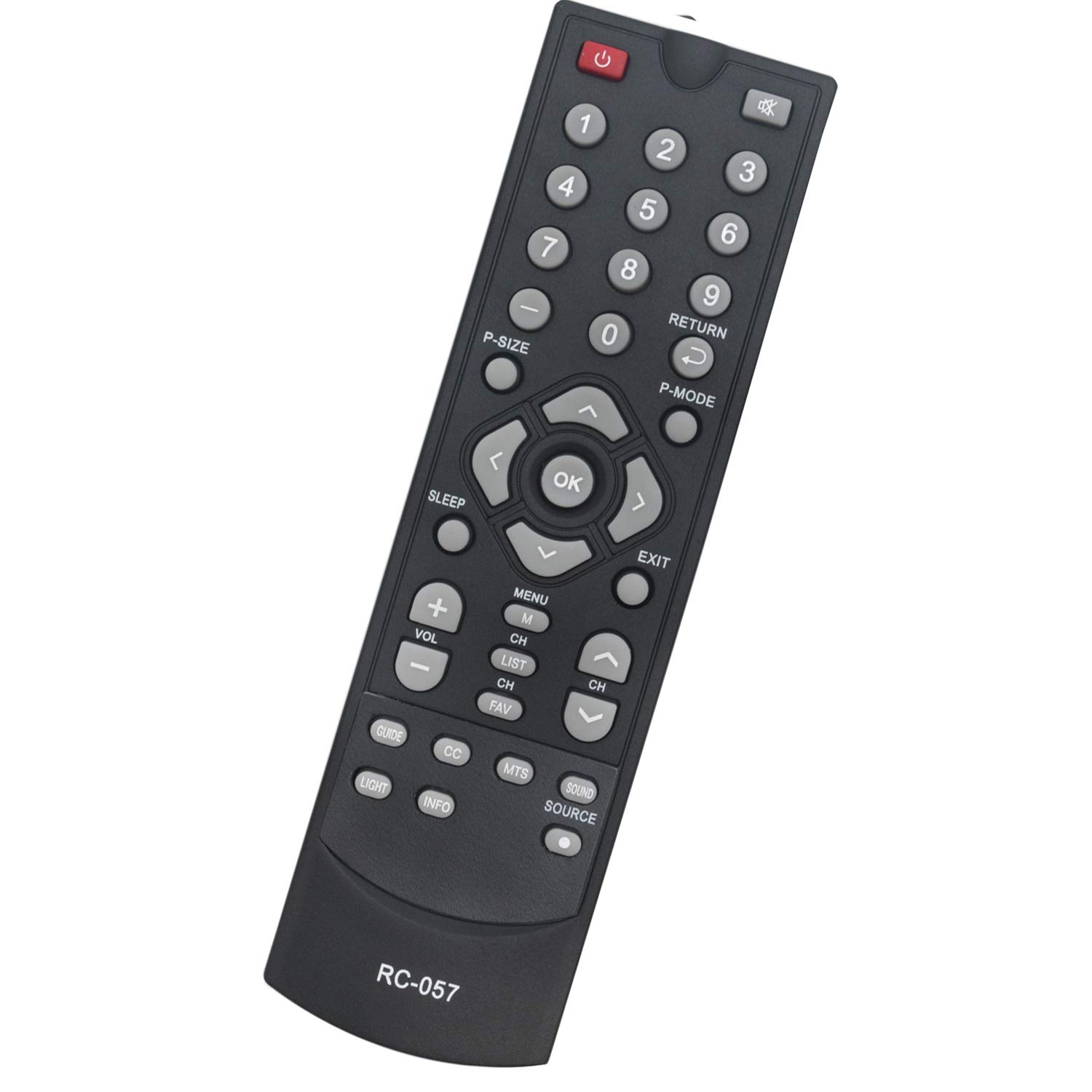 Amazon | RC-057交換用リモコン。Coby TV TFTV2225 EDTV1935に対応