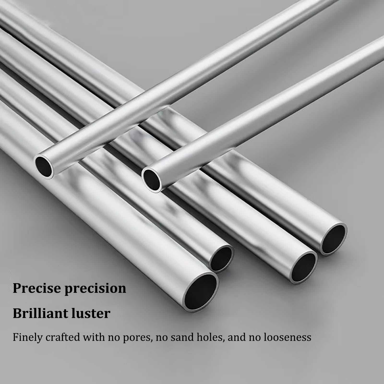 Tubo Tondo in Alluminio 6063, 55 mm di Diametro Esterno, Spessore della Parete 2-15 mm, Lunghezza 500 mm, Tubo Dritto in Metallo Senza Saldatura,55 * 2.5 * 50cm