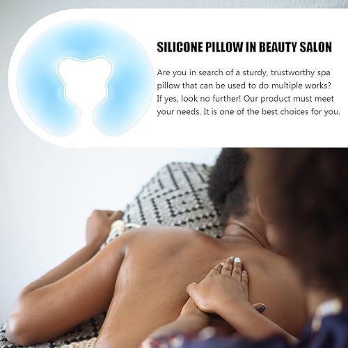 Miniatura 5 de Beaupretty Almohada de viaje boca abajo almohada boca abajo en forma de U cojín de cara de salón de belleza, almohada de cara de mesa de masaje,