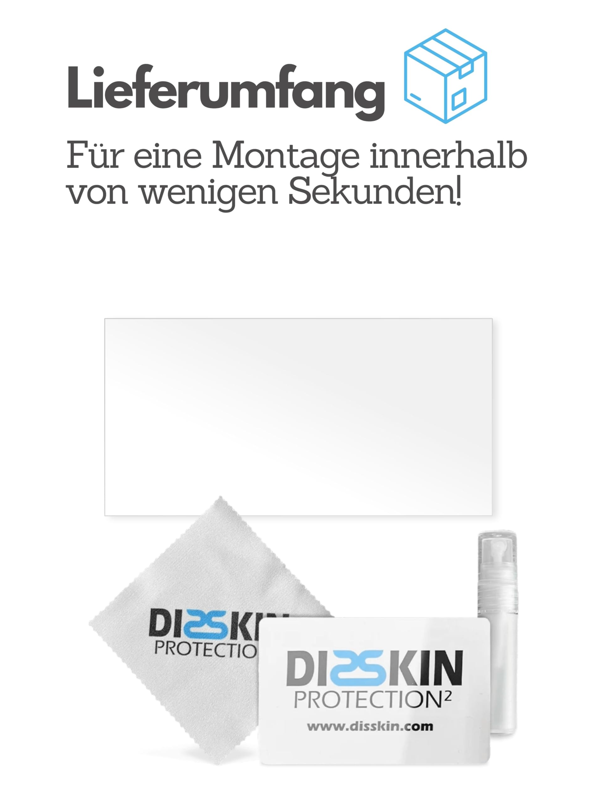 DISSKIN® Displaybeschermfolie compatibel met Skoda Karoq Amundsen - zelfherstellend door warmte, mat, antibacteriële coating, anti-vingerafdruk
