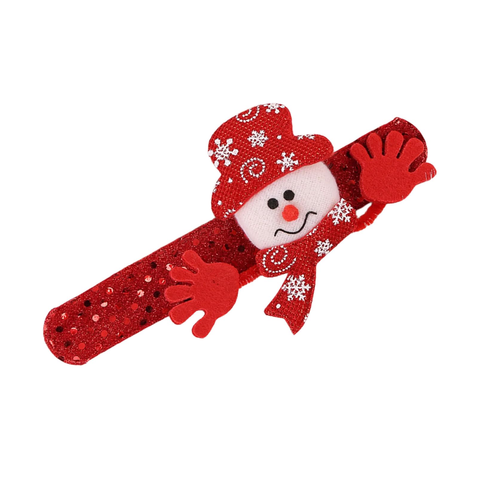 Buxuaaaa Portable Animal Slap Bracelets Christmas Themed Slap Wristbands Friend and Family Festival Ornament Sturdy and Washable