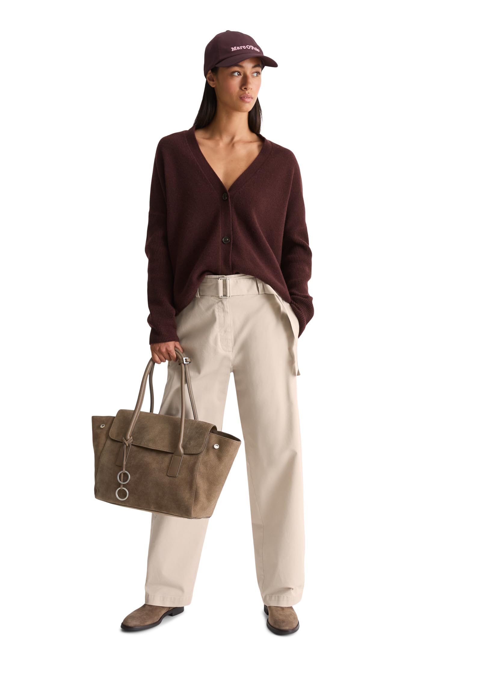Marc O'Polo bolso shopper bolso de hombro Gaby Shopper Faded Brown marrón