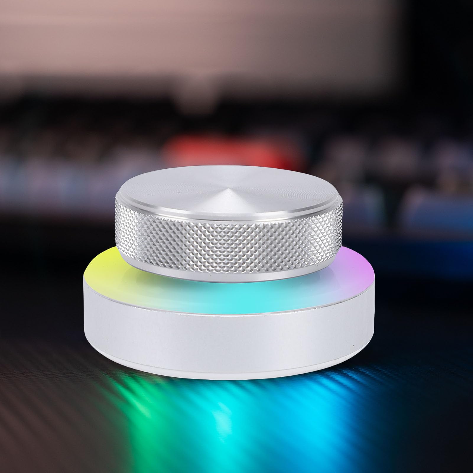 Molette de Contrôle Personnalisée, RGB 2.4G BT USB C Volume Rotation