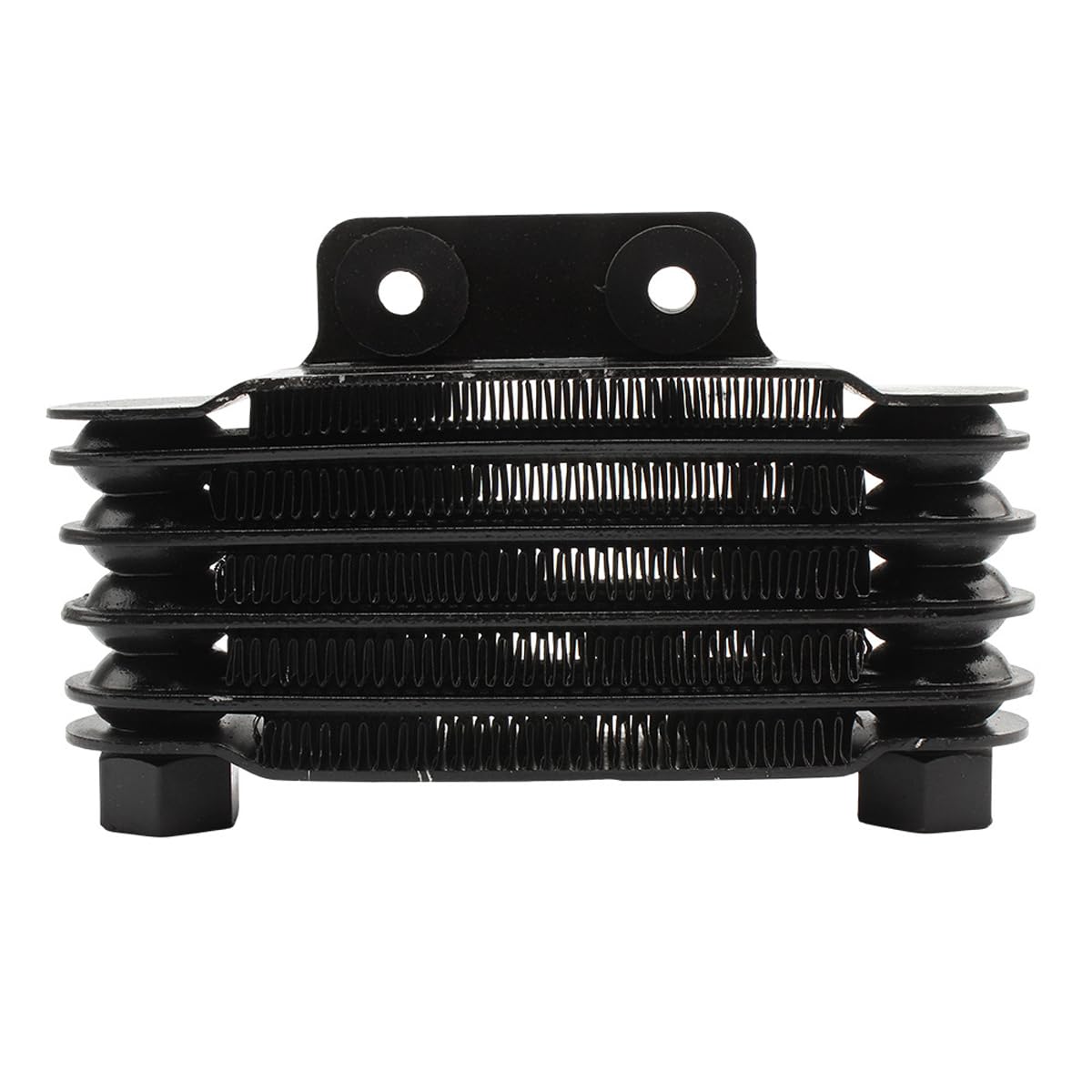 Radiatore olio motore universale a 5 file per moto da cross ATV da 100-250 cc - Radiatore di ricambio in lega di alluminio, nero