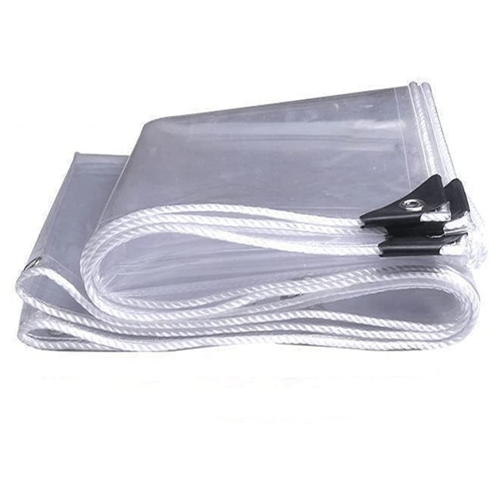 Lonas transparentes de plástico reforzado con ojales duraderos