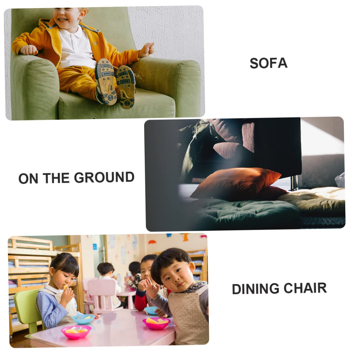 BESTonZON 1stück Runder Babyhochstuhl Polster Pad Anti-rutsch Junge Mädchen Sitzkissen Aus Weichem Komfortable Erhöhung Für Zuhause Silber Øcm