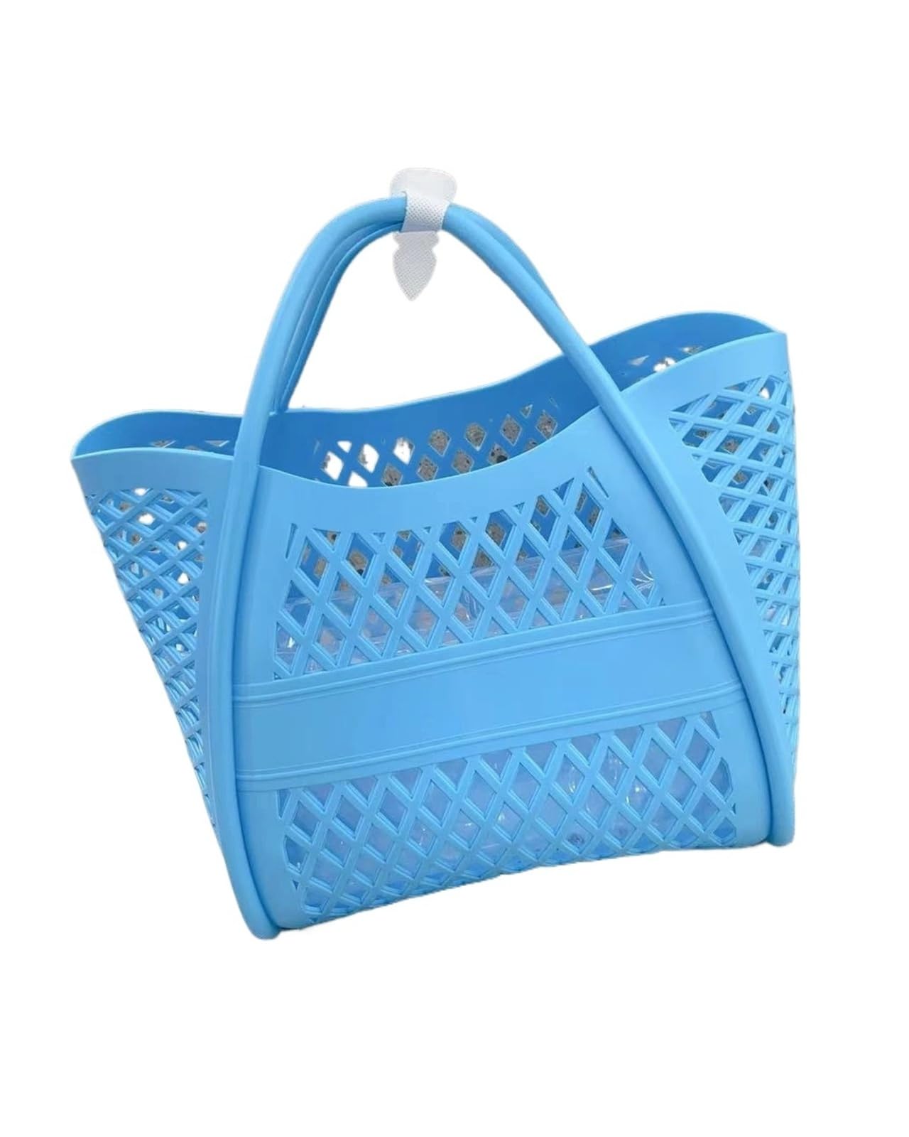 Generisch Ausgehöhlte Silikon-Gelee-Einkaufstasche, weicher Handkorb mit großem Fassungsvermögen for Picknick, Shopping und Strandnutzung