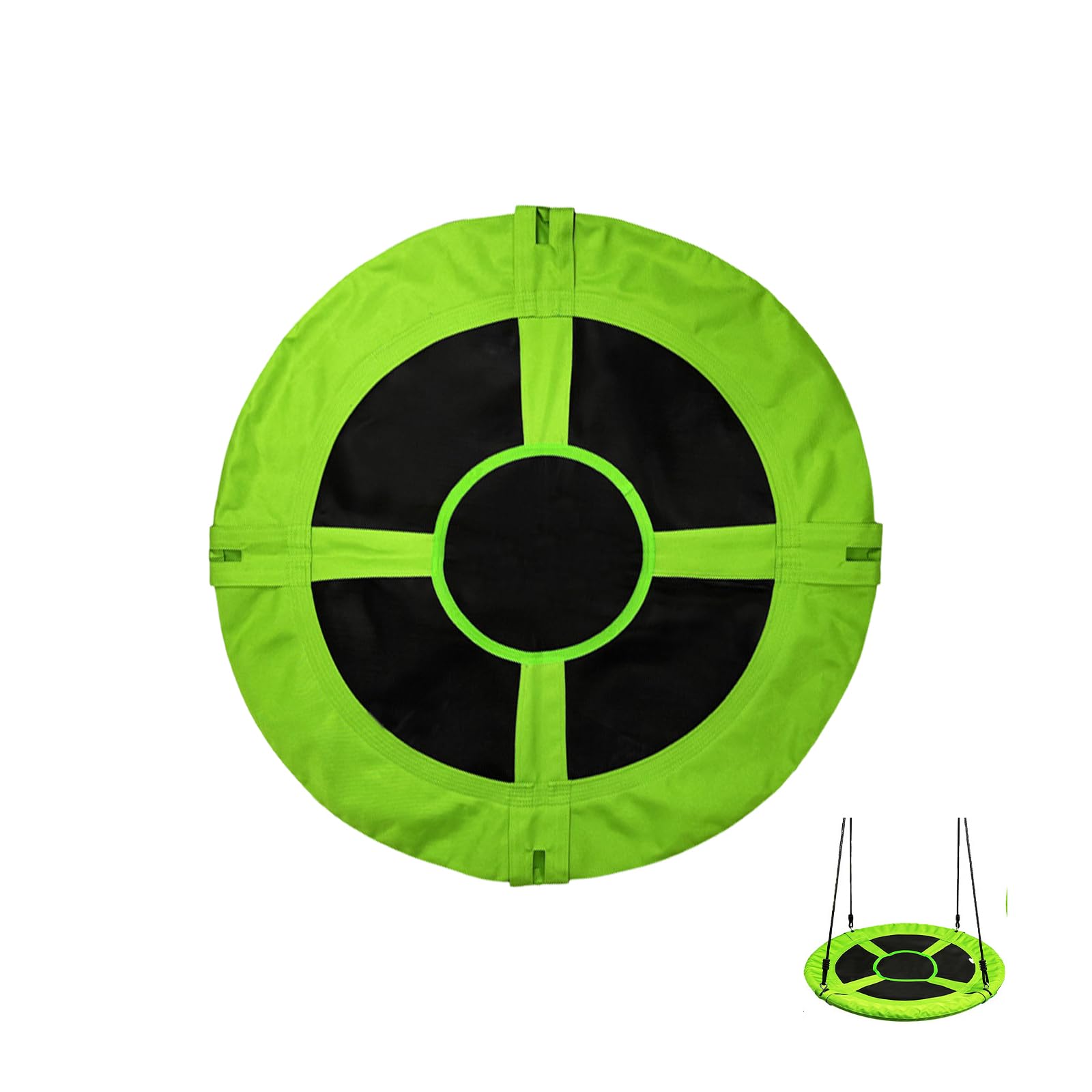 40-Inch Tree Swing Replacement Fabric,Saucer Swing Replacement Cover,Round Saucer Swing Seat Cover,Oxford Fabric (Green, 40 inch)